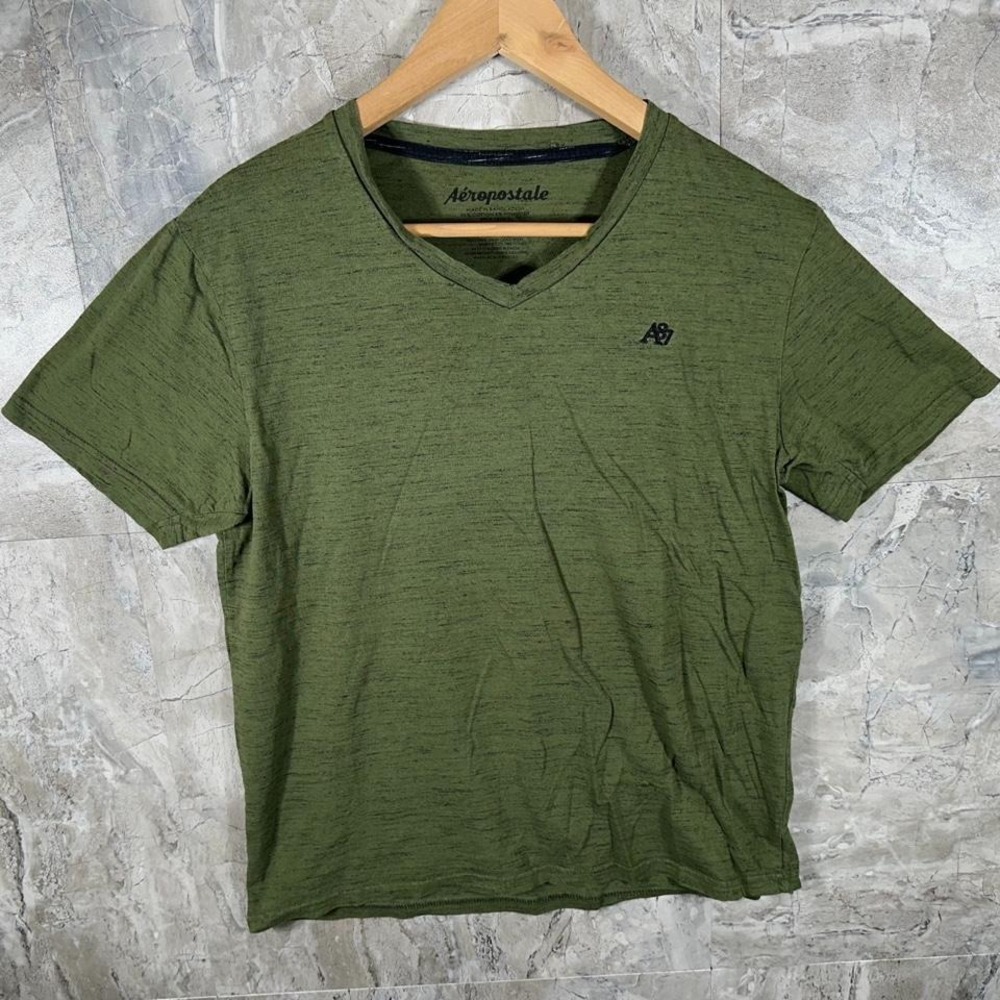 Aeropostale green V-neck t-short Men's  Size L #vneck #summer preppy vintage